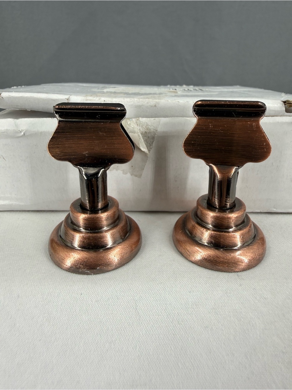 Place card holders set if 10- Antique Copper Finish